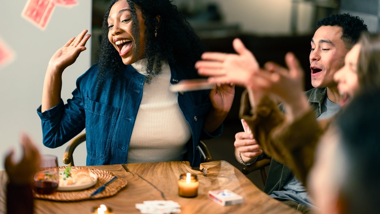family, connect over cards